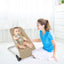 Asiento de rebote para bebés premium con marco de aluminio - Beige
