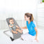 Asiento de rebote para bebés premium con marco de aluminio - Gris claro
