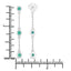 0.60 Carat Genuine Emerald .925 Sterling Silver Earrings