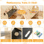 Tente de jeu pour enfants 6-en-1 avec tableau noir et rangement - Beige