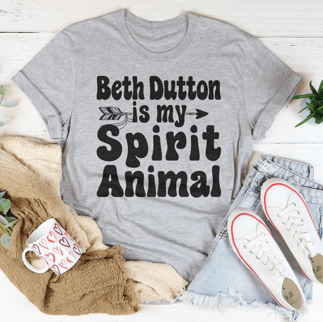 Le T-shirt Beth Dutton Est Mon Animal Spirituel