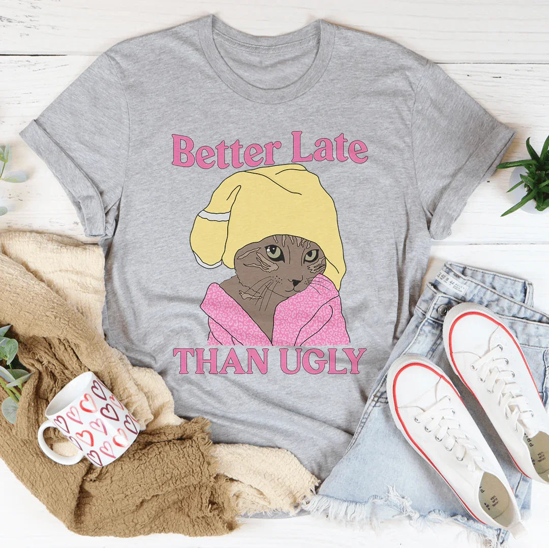 Mejor Tarde Que Fea Camiseta de Gato