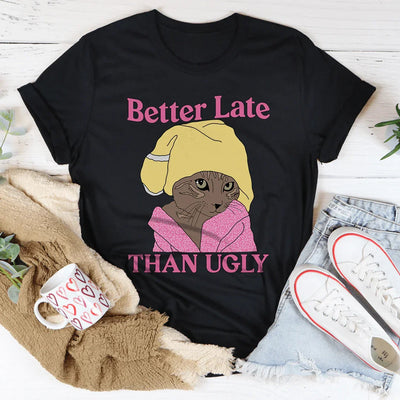Mejor Tarde Que Fea Camiseta de Gato