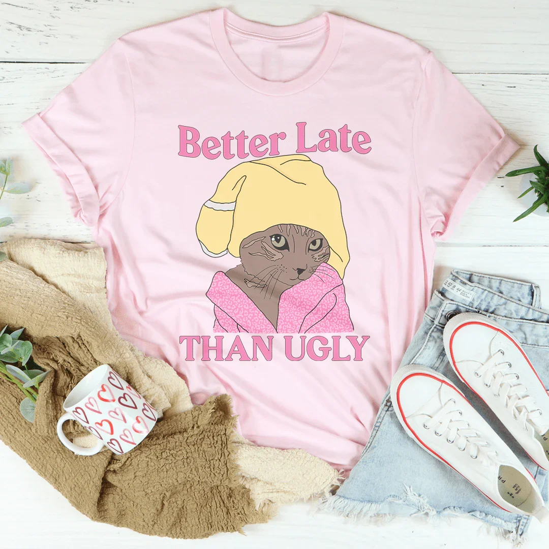 Mejor Tarde Que Fea Camiseta de Gato