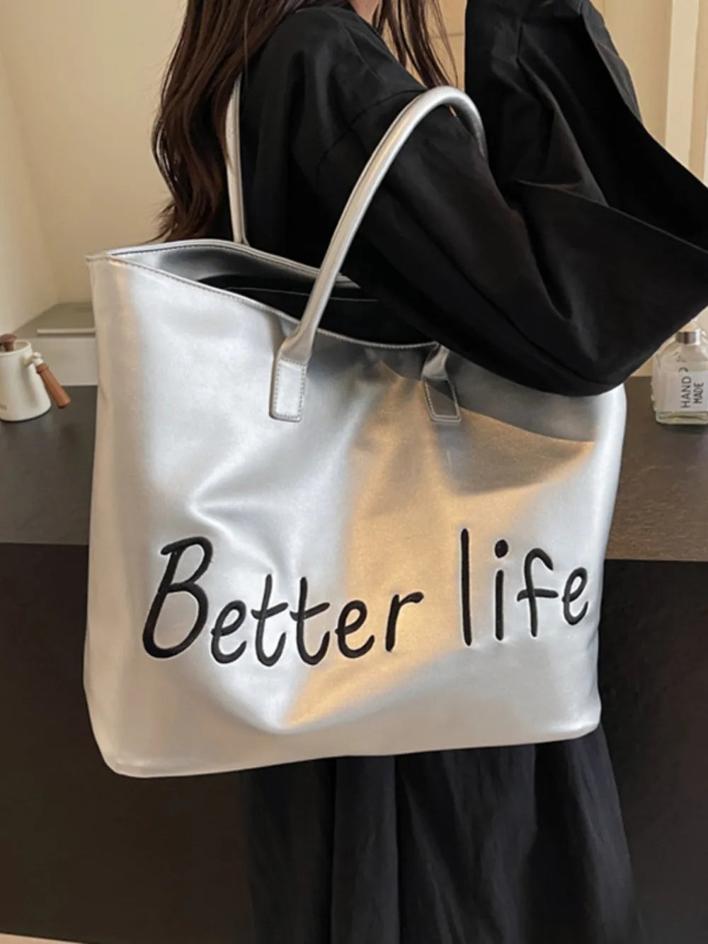 Bolso Tote de PU de Cuero Premium para la Elegancia Diaria