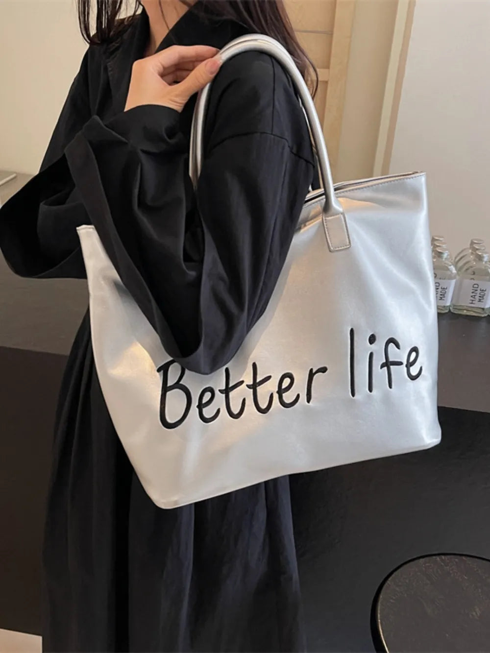 Bolso Tote de PU de Cuero Premium para la Elegancia Diaria