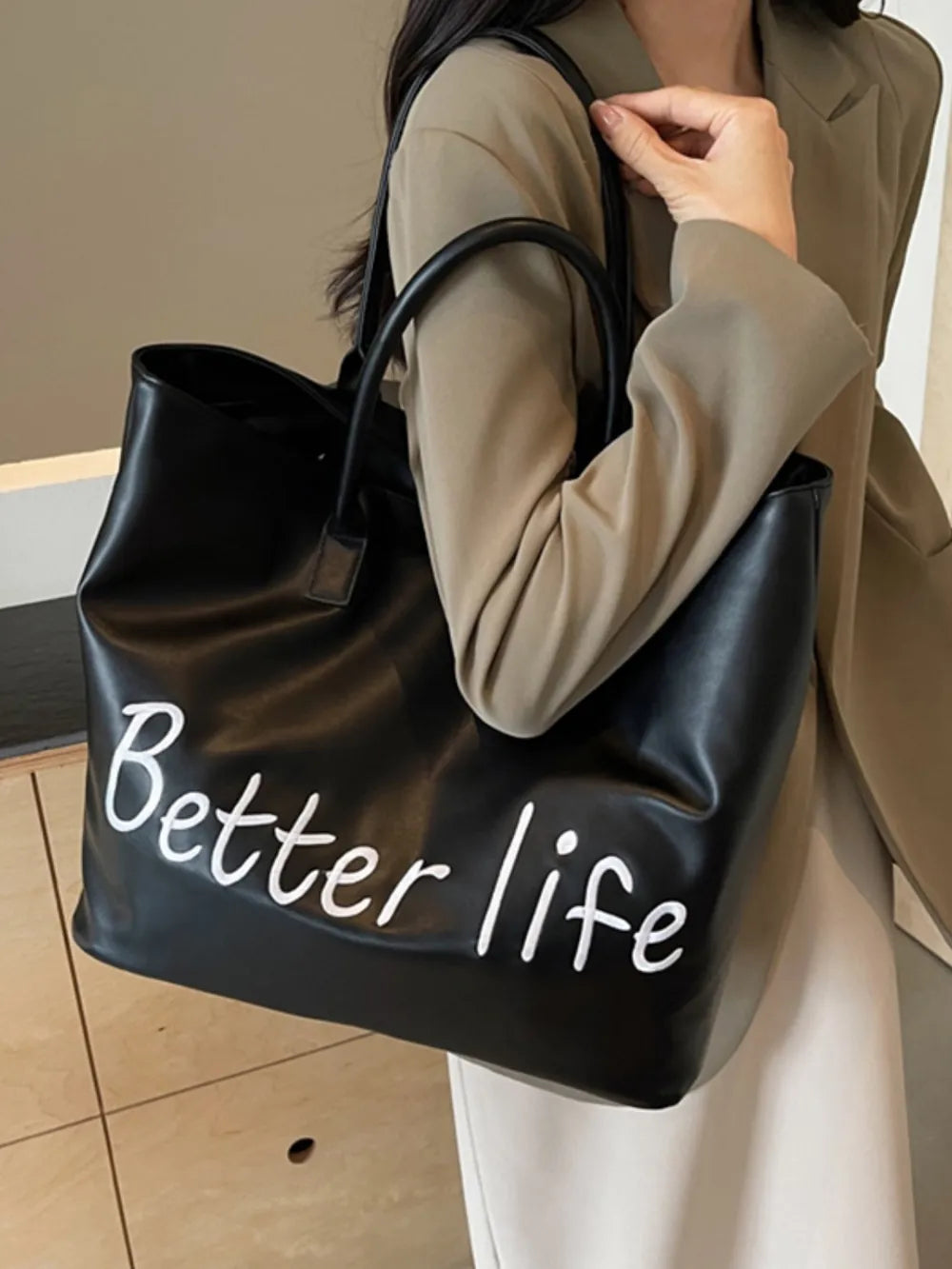 Bolso Tote de PU de Cuero Premium para la Elegancia Diaria