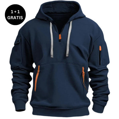 Dropped Shoulder Hooded Sweatshirt for All Sizes