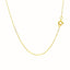 14k Yellow Gold Diamond Cut Cable Link Chain - 0.7mm