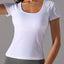 Square Neck Active T-Shirt with Detachable Chest Pads