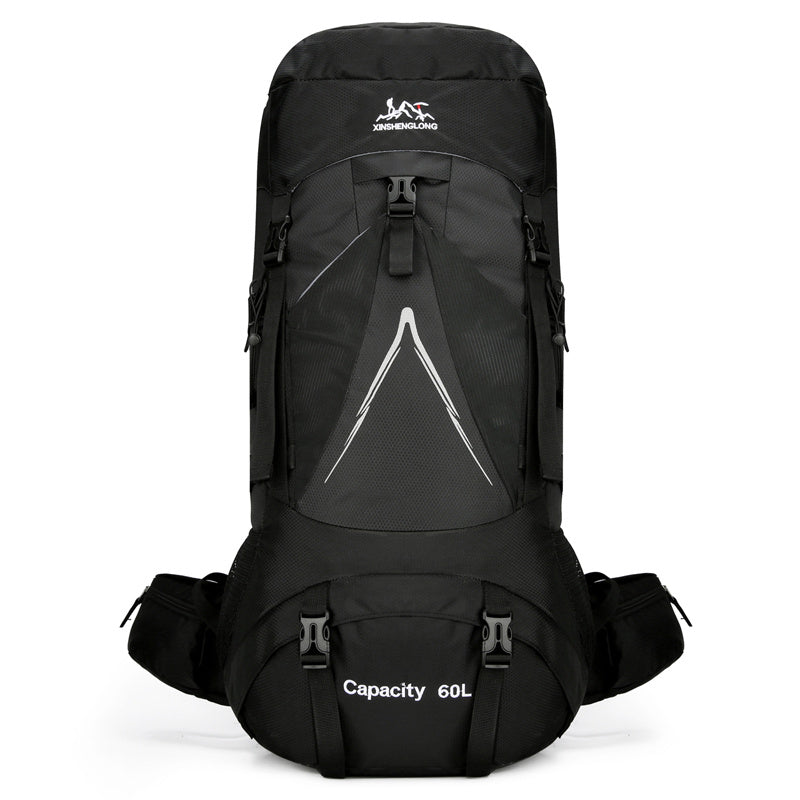 New Backpack Outdoor Hiking Bag 60L Large Capacity Nylon Travel Camping Hiking Backpack - Korvel
