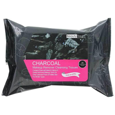 Beauty Treats Charcoal Makeup Remover Tissues - 30 Count
