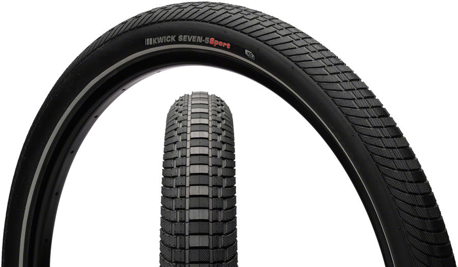 Pneu Kenda Kwick Seven.5 - 27.5 x 2 Clincher Wire Noir/Réfléchissant