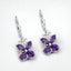Pendientes de Amatista Genuina de 2.12 Quilates en Plata Esterlina .925