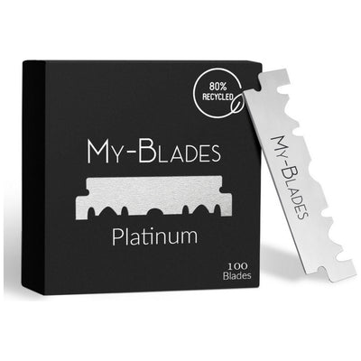 My-Blades Platinum Single Edge Razor Blades - 100 Count