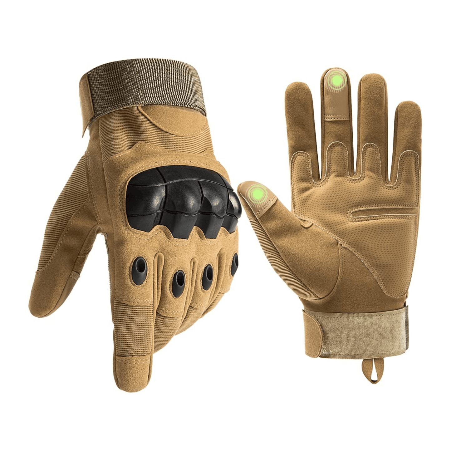 Tactical Military Airsoft Gloves for Outdoor Sports, Paintball, and Motorcycling with Touchscreen Fingertip Capability - Korvel