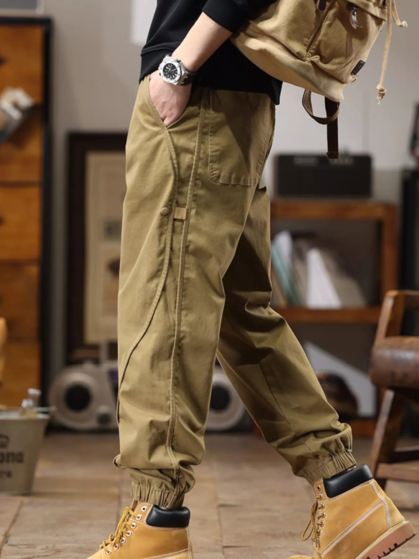 Men's Plus Size Drawstring Jogger Pants