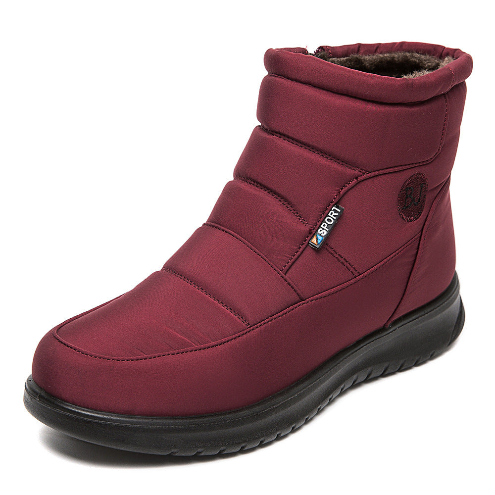 Bottes de cheville imperméables élégantes pour femmes - Talons plats
