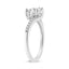 10K White Gold Two-Stone Diamond Engagement Ring - Size 7