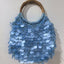 High-End Handmade Natural Sequin Shoulder Bag for Women