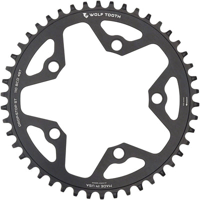 Chaîne de vélo Wolf Tooth 110 BCD Gravel CX - 46t Noir