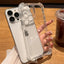 Coque transparente de luxe antichoc pour iPhone 15, 14, 13, 12, 11 Pro Max
