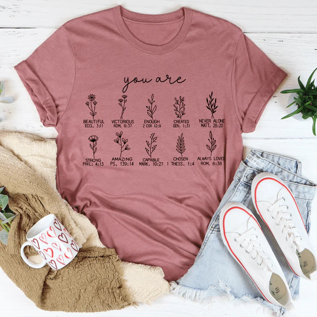 Camiseta con versículos bíblicos