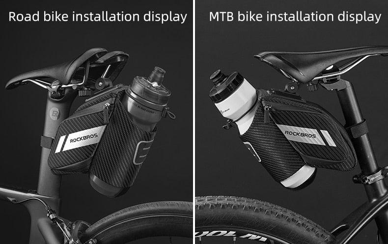 Durable Reflective Bicycle Bag with Water Bottle Holder