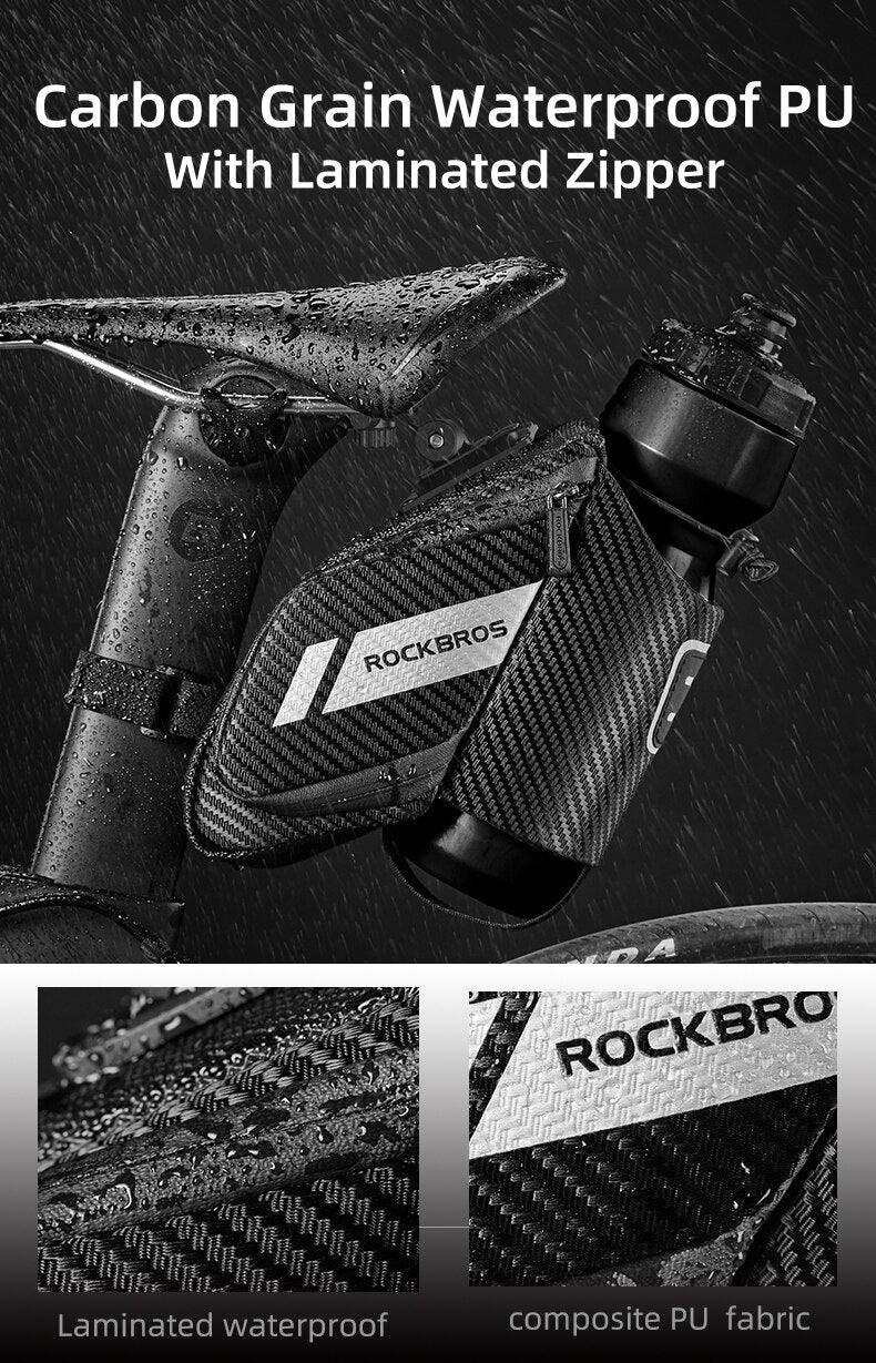 Durable Reflective Bicycle Bag with Water Bottle Holder