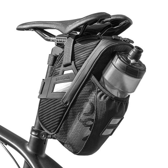 Durable Reflective Bicycle Bag with Water Bottle Holder