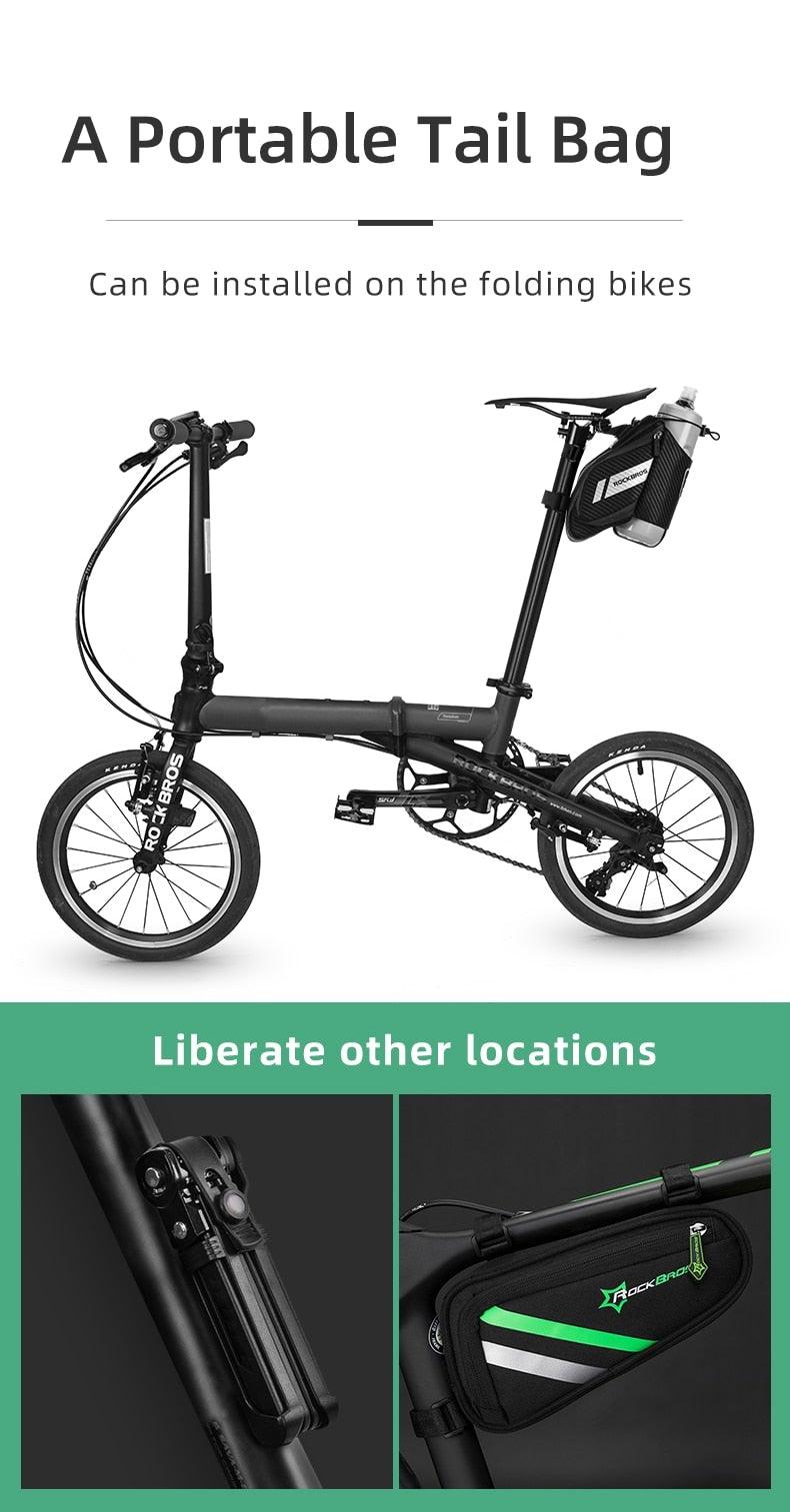 Durable Reflective Bicycle Bag with Water Bottle Holder