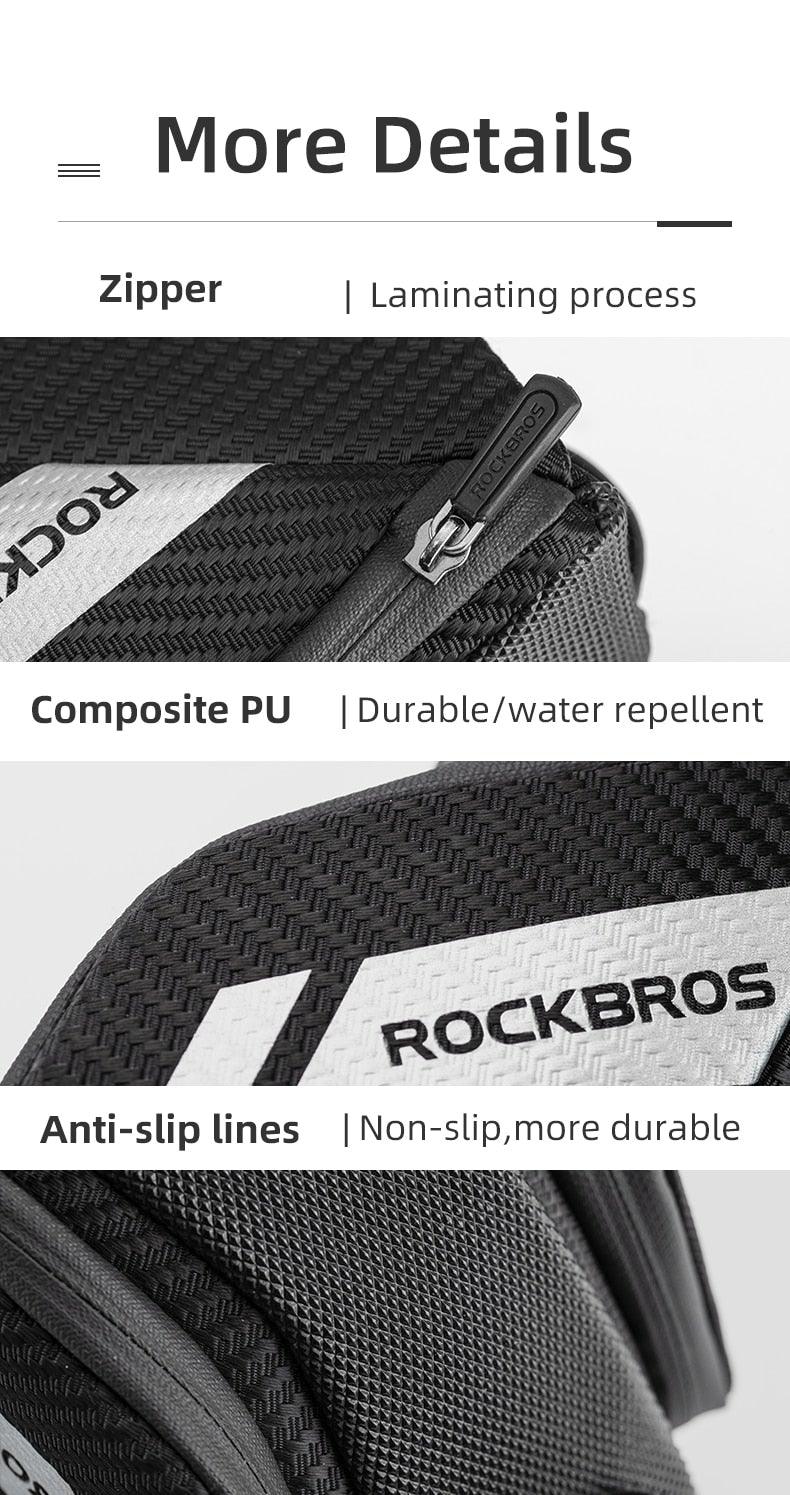 Durable Reflective Bicycle Bag with Water Bottle Holder