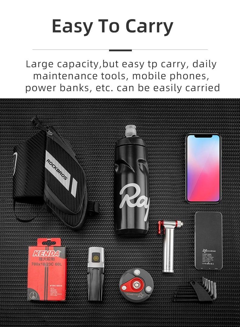 Durable Reflective Bicycle Bag with Water Bottle Holder