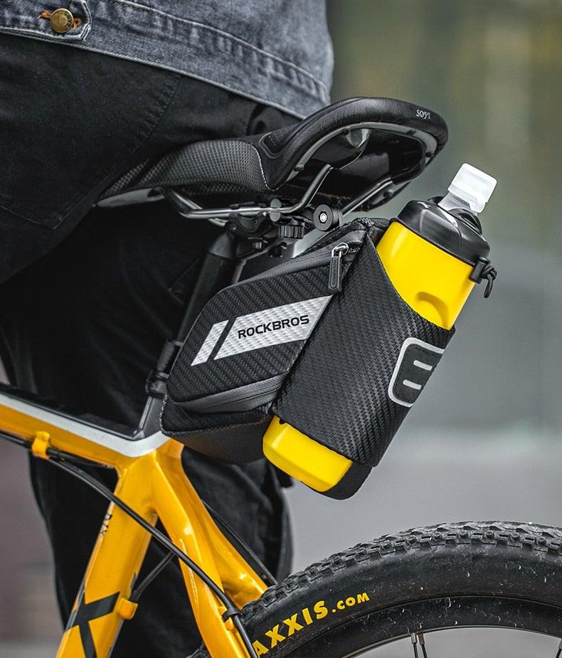 Durable Reflective Bicycle Bag with Water Bottle Holder
