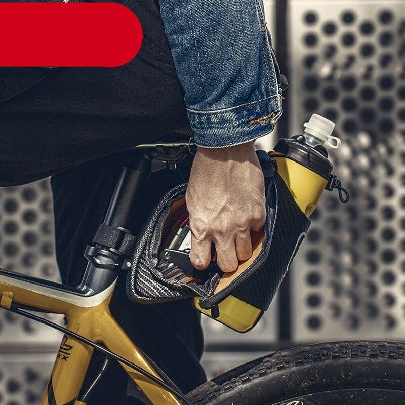Durable Reflective Bicycle Bag with Water Bottle Holder