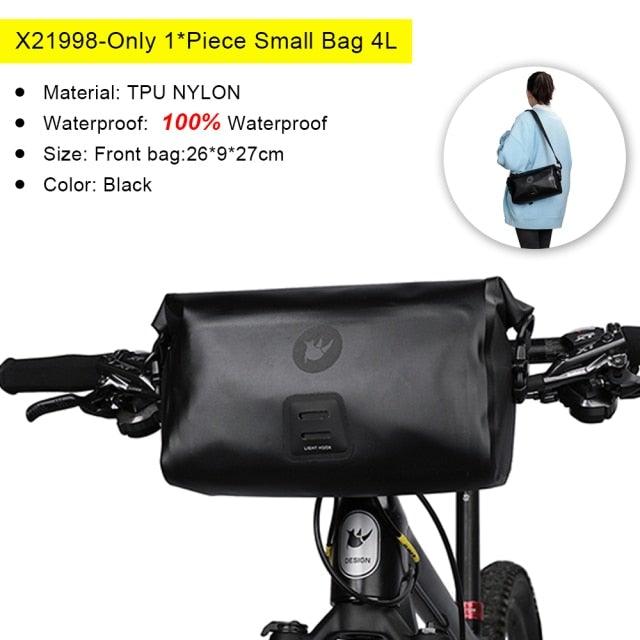 Sacoche de guidon de vélo étanche premium - Grande capacité
