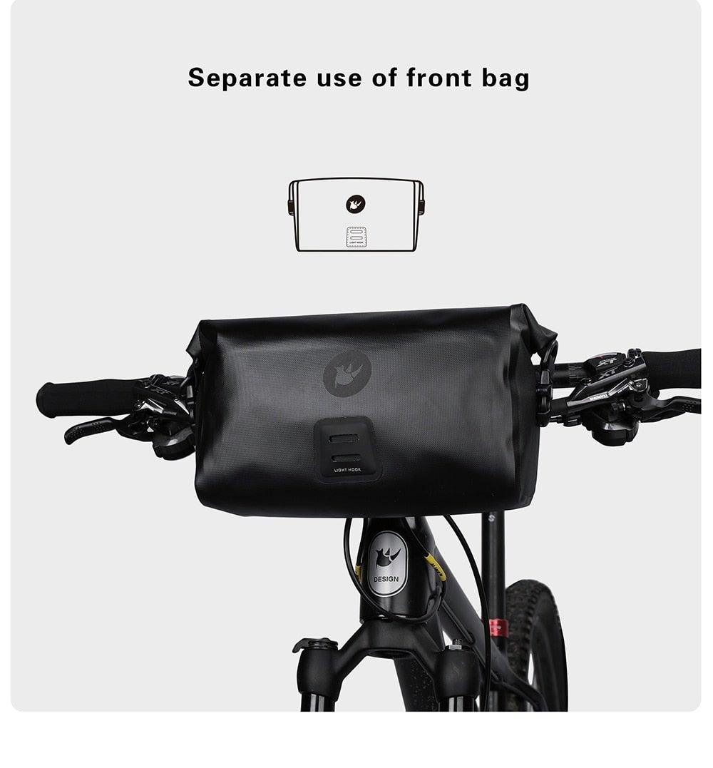 Sacoche de guidon de vélo étanche premium - Grande capacité