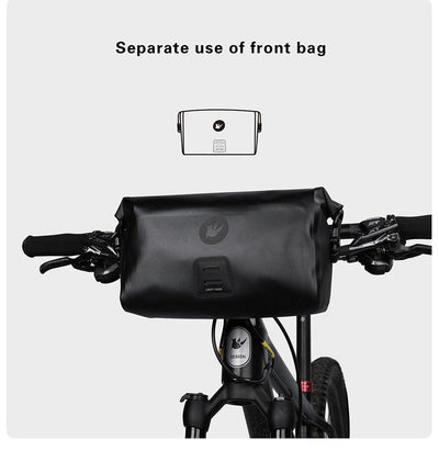 Sacoche de guidon de vélo étanche premium - Grande capacité