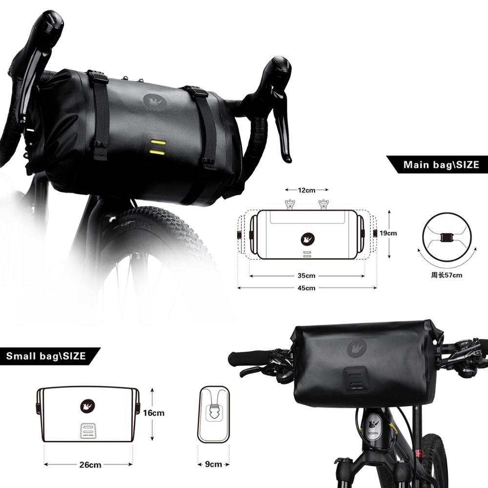 Sacoche de guidon de vélo étanche premium - Grande capacité