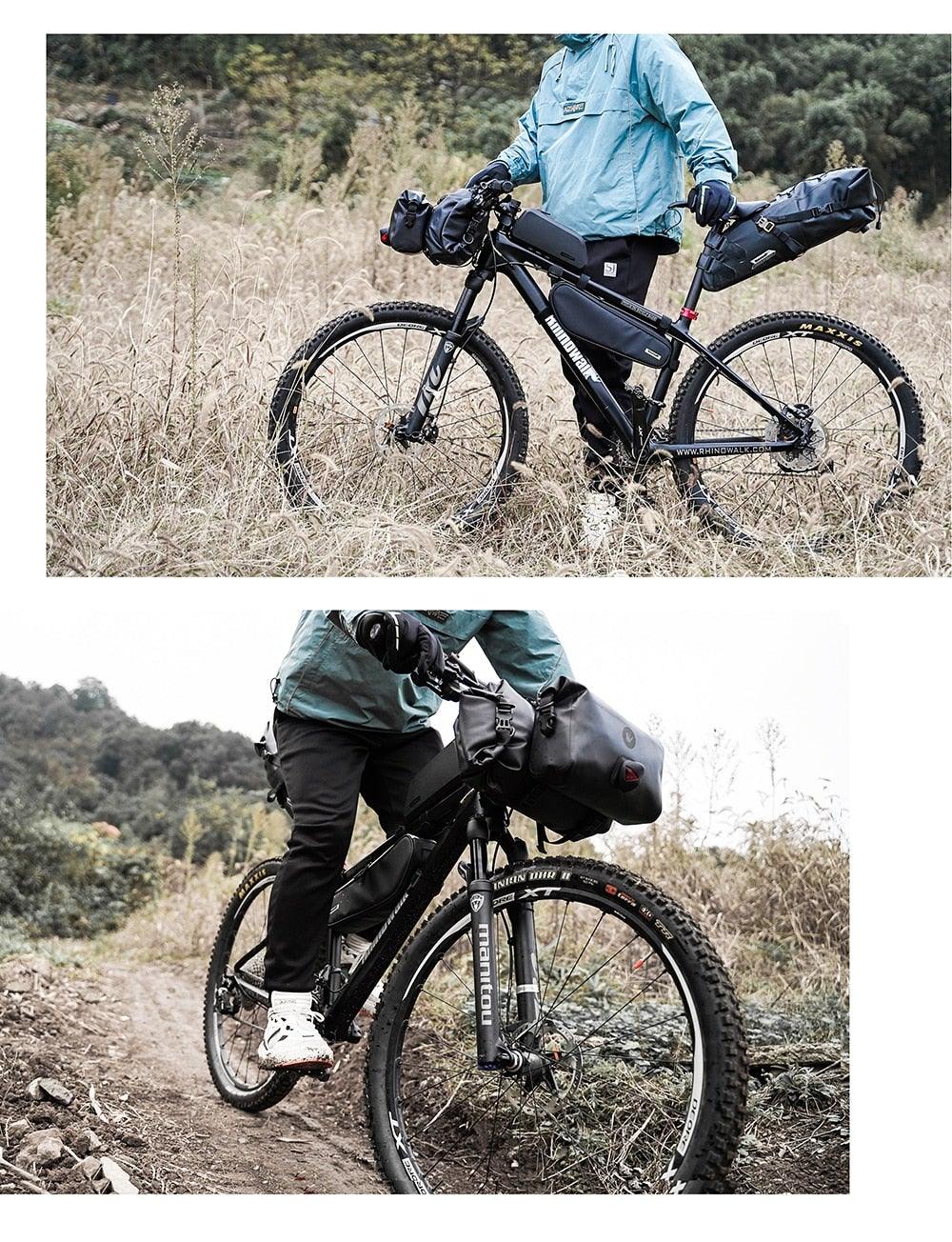 Sacoche de guidon de vélo étanche premium - Grande capacité