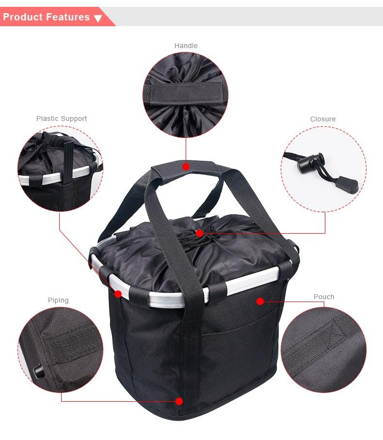 Premium Detachable Bicycle Basket for Easy Carrying