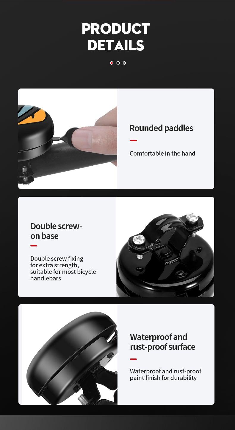 Premium Aluminum Bicycle Bell for Enhanced Safety - Crisp Sound Cycling Accessory - Korvel