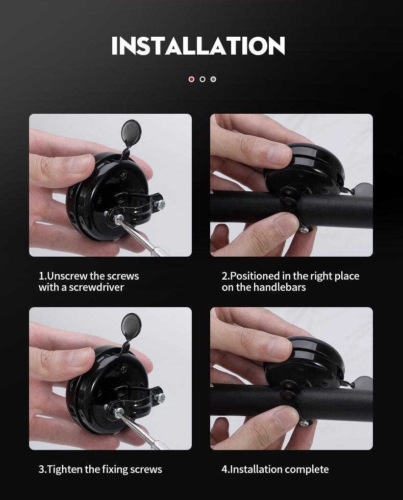 Premium Aluminum Bicycle Bell for Enhanced Safety - Crisp Sound Cycling Accessory - Korvel