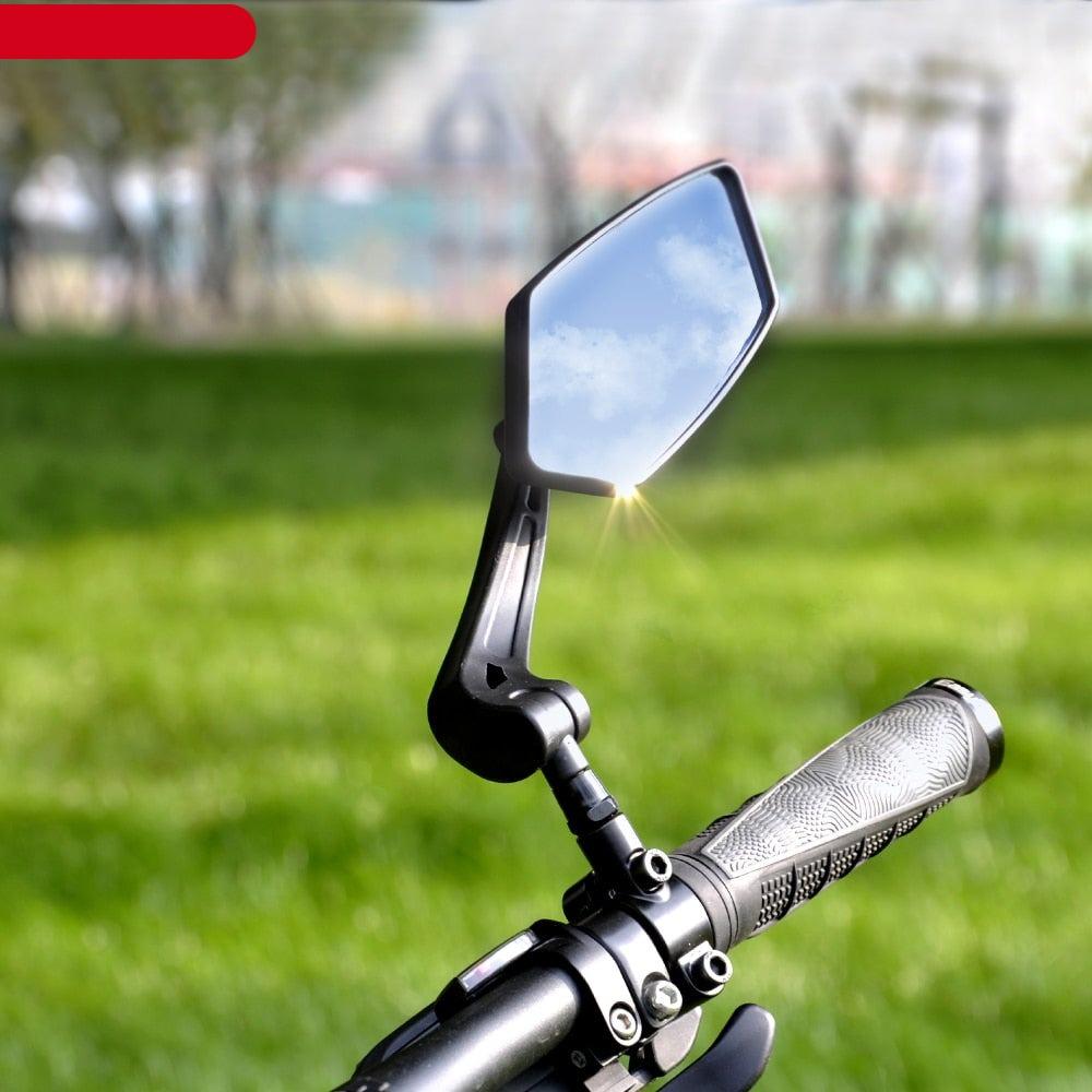 Adjustable Bicycle Handlebar Rear View Mirror for Safe Cycling
