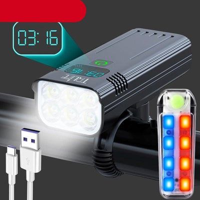 Rechargeable LED Bicycle Headlight with Power Bank Function