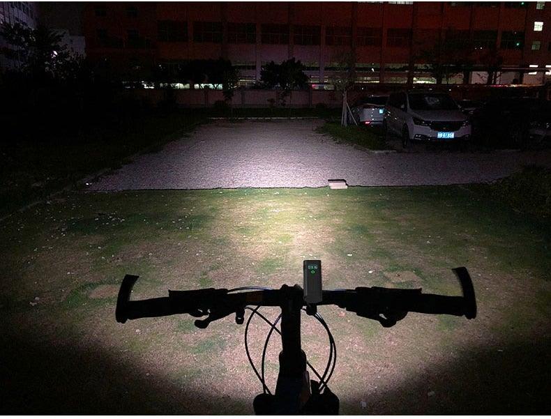 Rechargeable LED Bicycle Headlight with Power Bank Function
