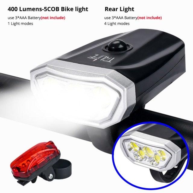 Rechargeable LED Bicycle Headlight with Power Bank Function