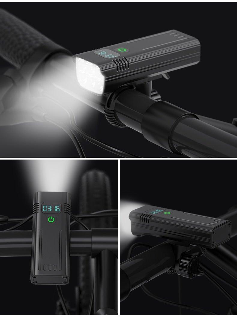 Rechargeable LED Bicycle Headlight with Power Bank Function