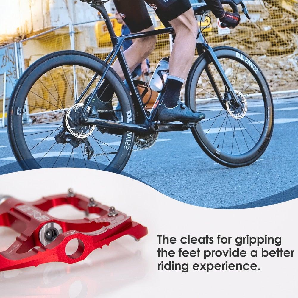 Premium CNC Aluminum Alloy Bicycle Pedals - Non-Slip Design