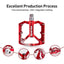 Premium CNC Aluminum Alloy Bicycle Pedals - Non-Slip Design